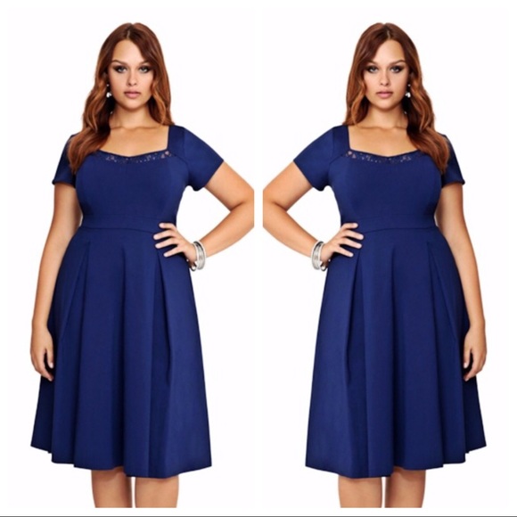 torrid Dresses & Skirts - Torrid | Navy Retro Chic Dress
